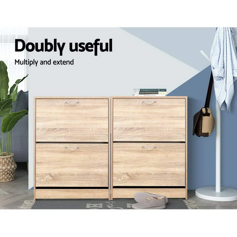Shoe Cabinet Storage Cupboard 24 Pairs