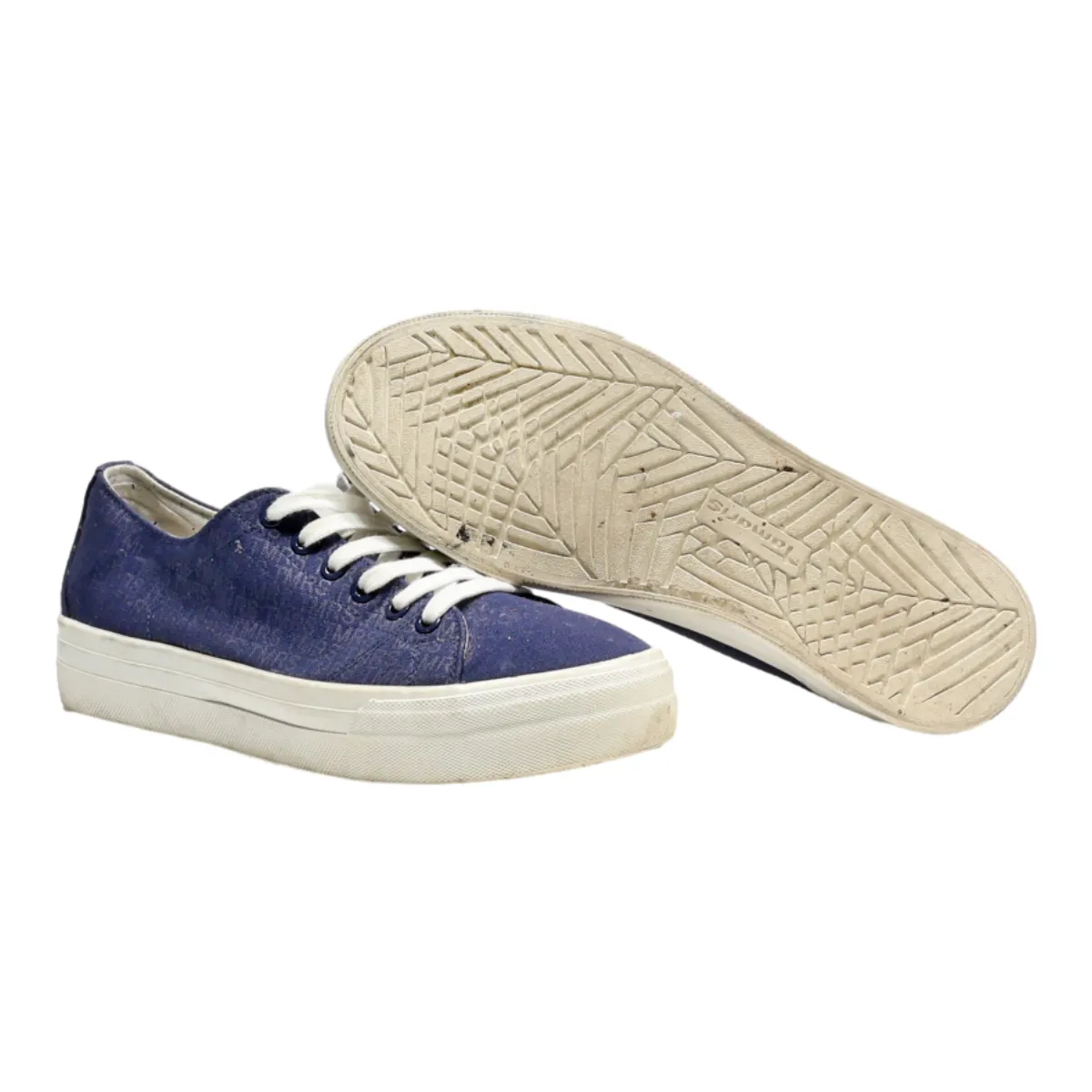 TAMARIS Low Top Trainers Blue Canvas Mens UK 6.5