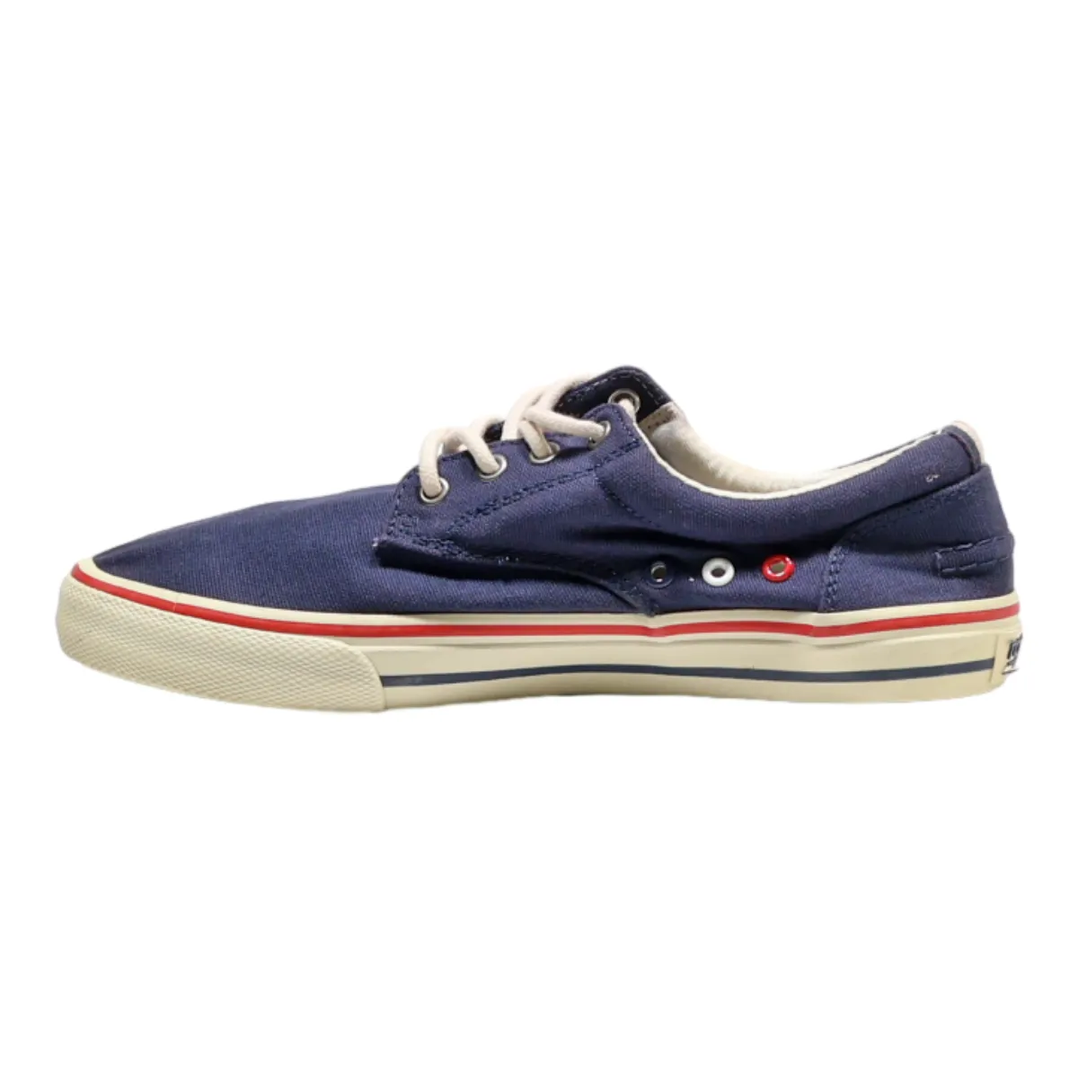 TOMMY HILFIGER Low Top Trainers Blue Canvas Mens UK 7