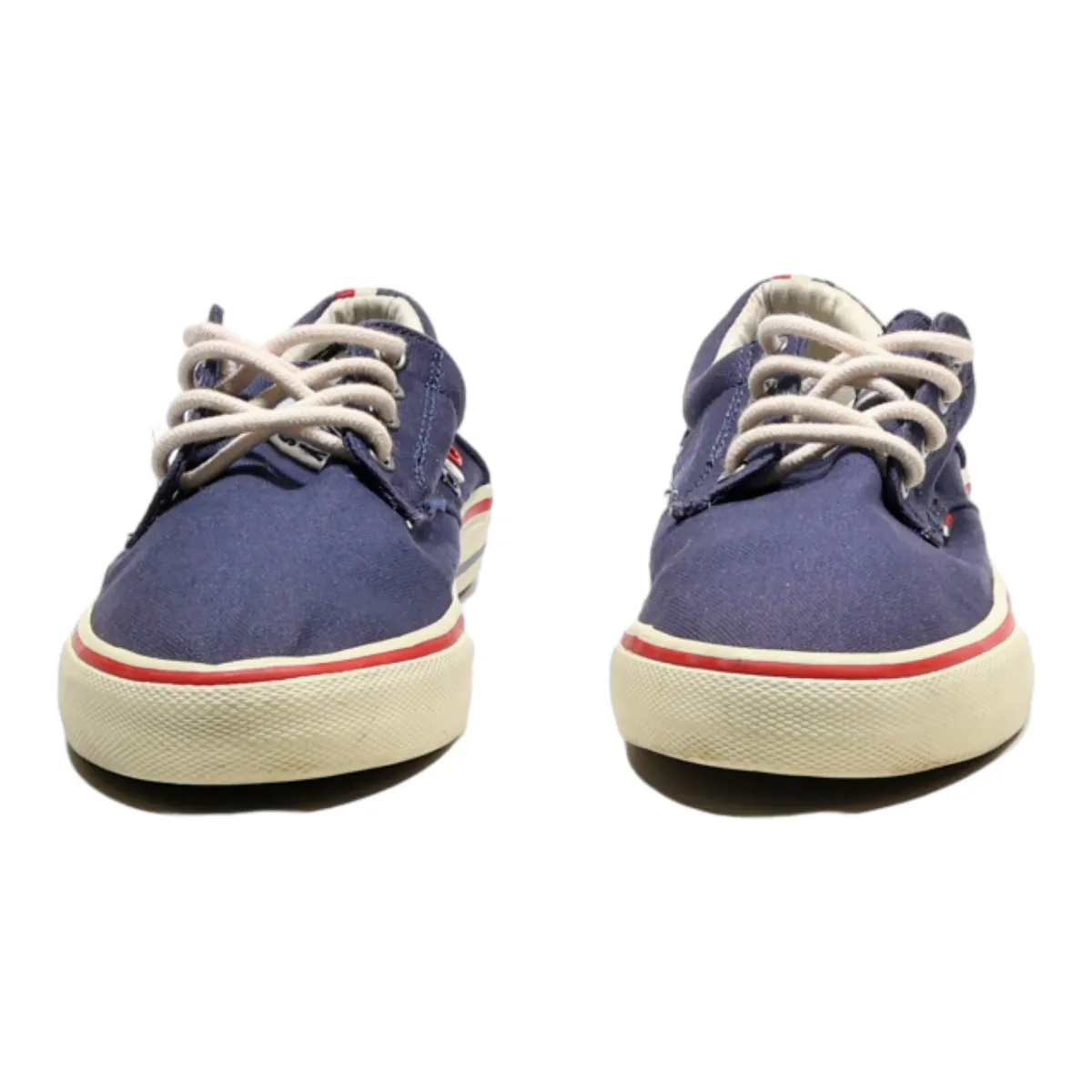 TOMMY HILFIGER Low Top Trainers Blue Canvas Mens UK 7
