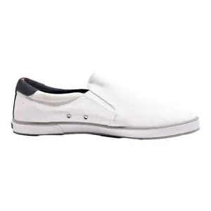 TOMMY HILFIGER Pump Shoes White Canvas Mens UK 8