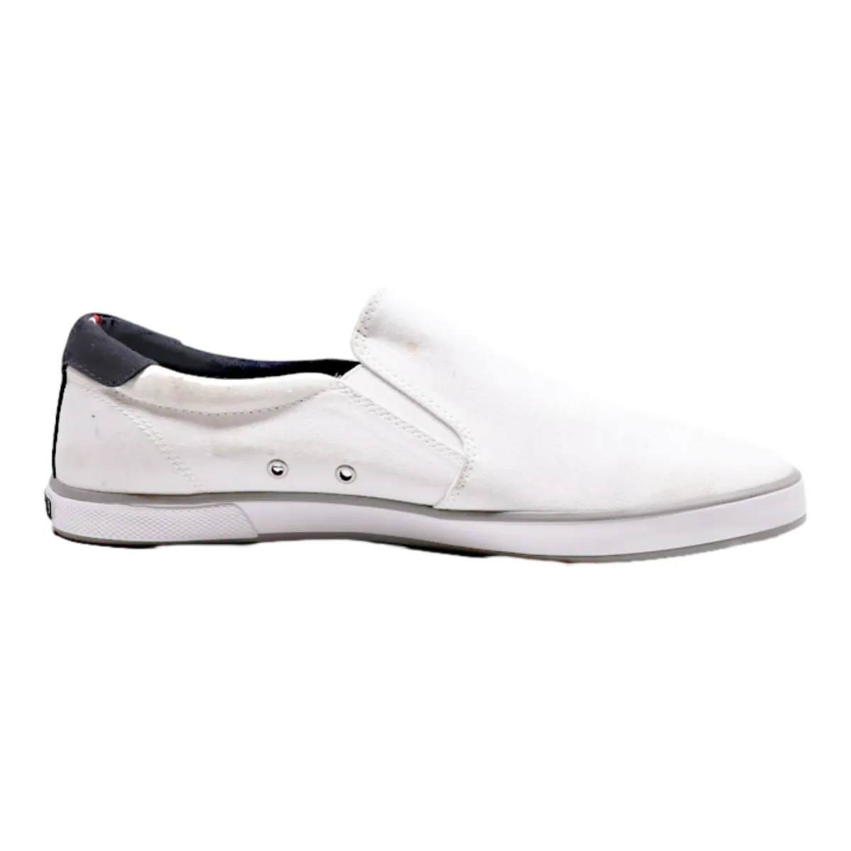 TOMMY HILFIGER Pump Shoes White Canvas Mens UK 8