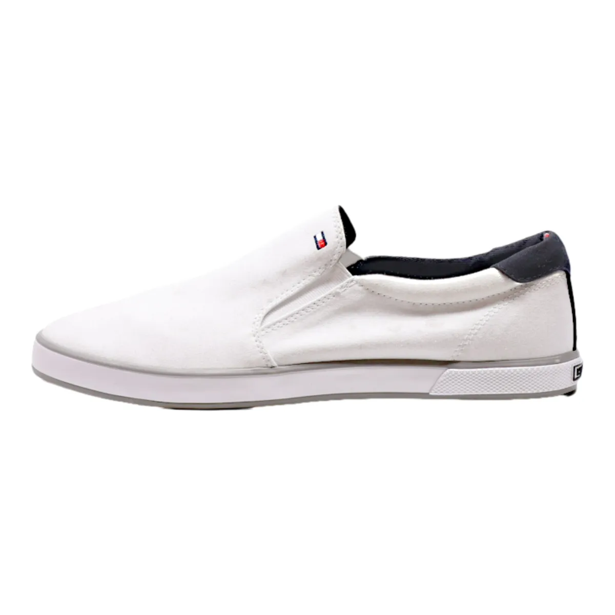 TOMMY HILFIGER Pump Shoes White Canvas Mens UK 8
