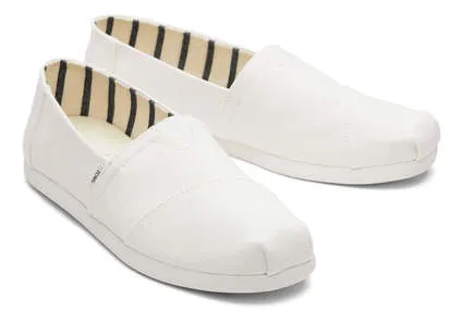 TOMS White Canvas Men's Alpargata Espadrille