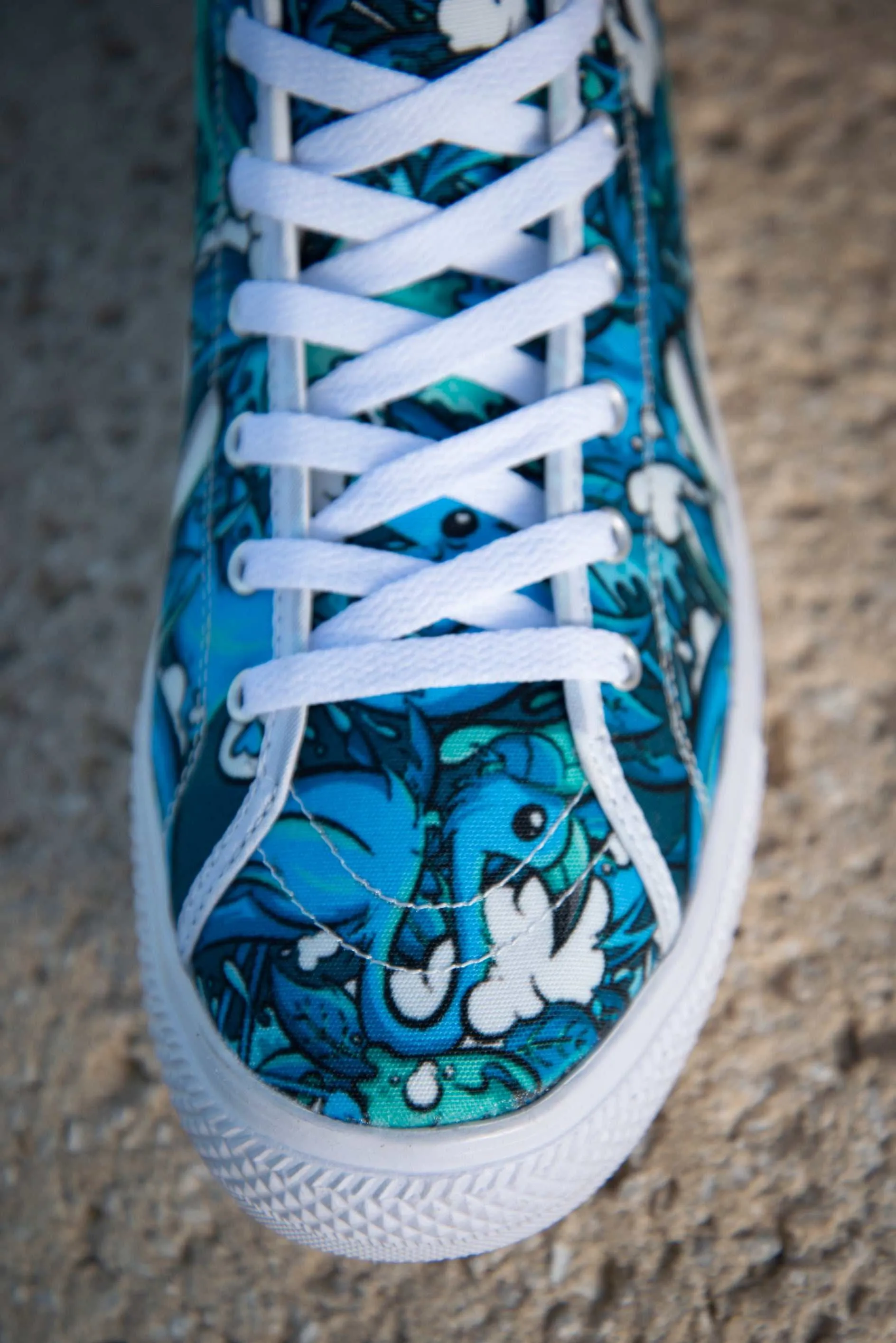 Tropicana Print Men's Canvas High Top Sneaker