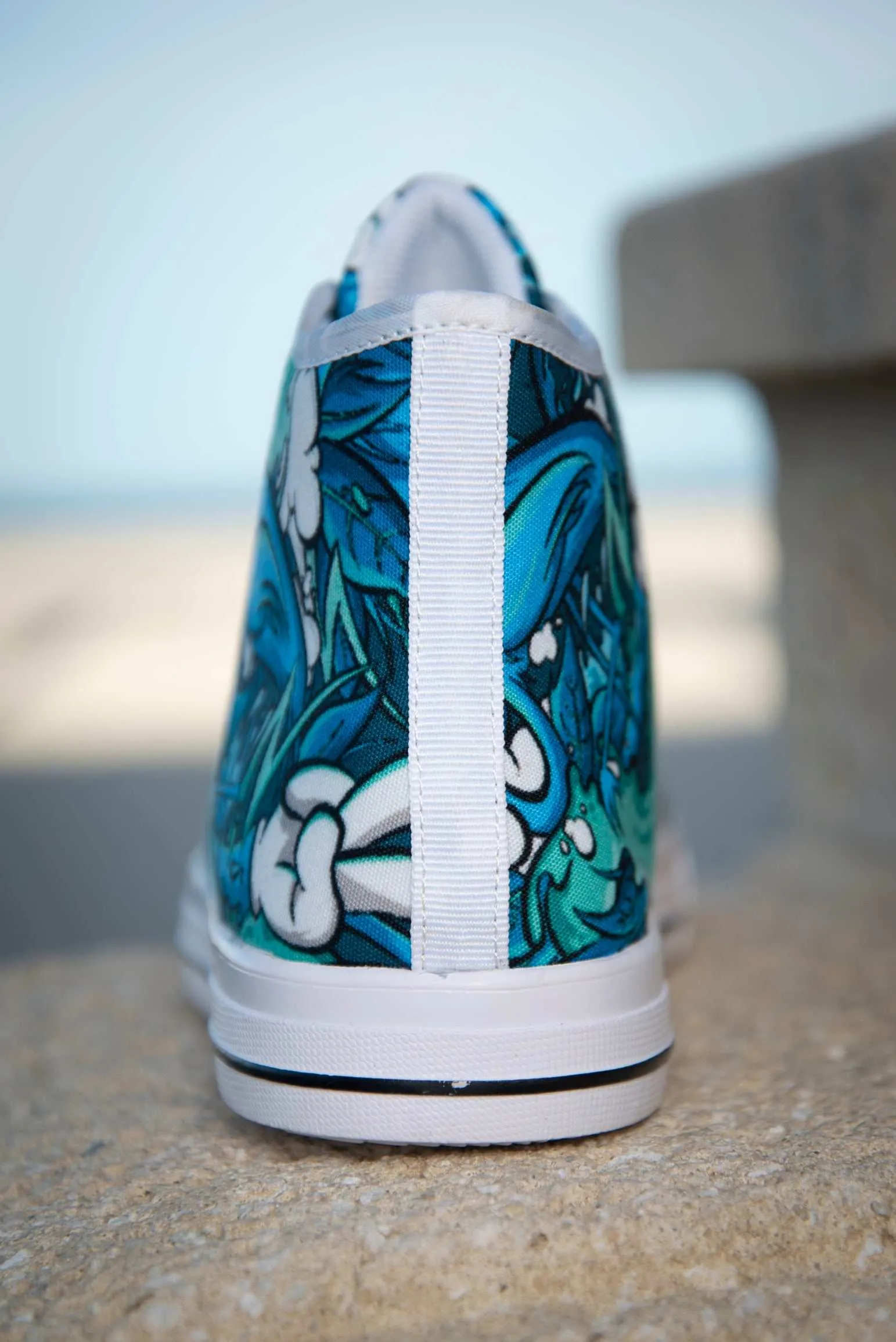 Tropicana Print Men's Canvas High Top Sneaker