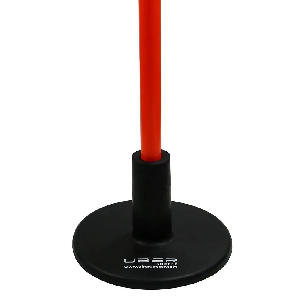 Uber Soccer Speed and Agility Training Pole Base - Set of 12