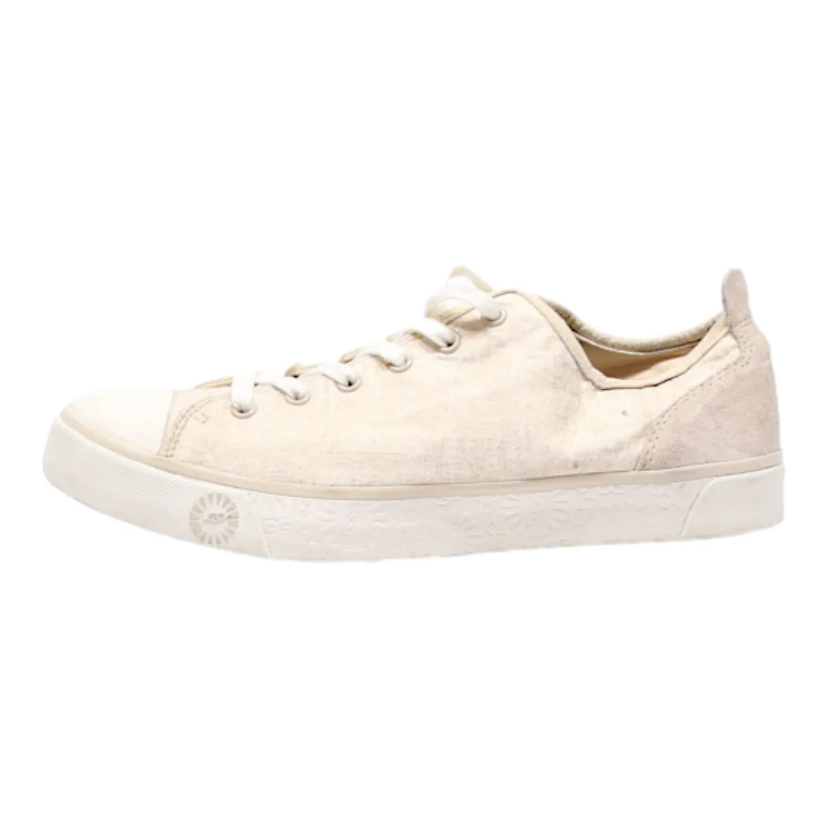 UGG Low Top Trainers Beige Canvas Womens UK 5.5