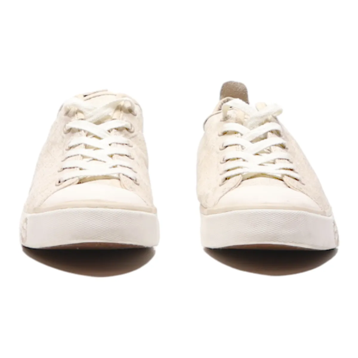 UGG Low Top Trainers Beige Canvas Womens UK 5.5