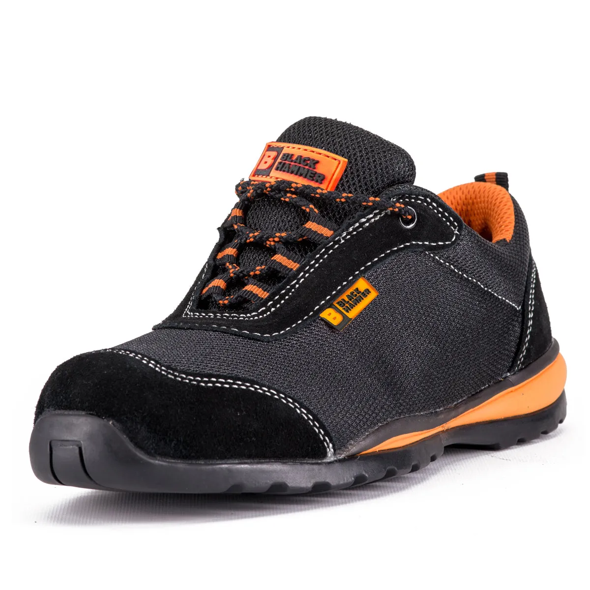 Ultra Lightweight Safety Trainers S1P SRC | Black Hammer Safety Shoes 4444