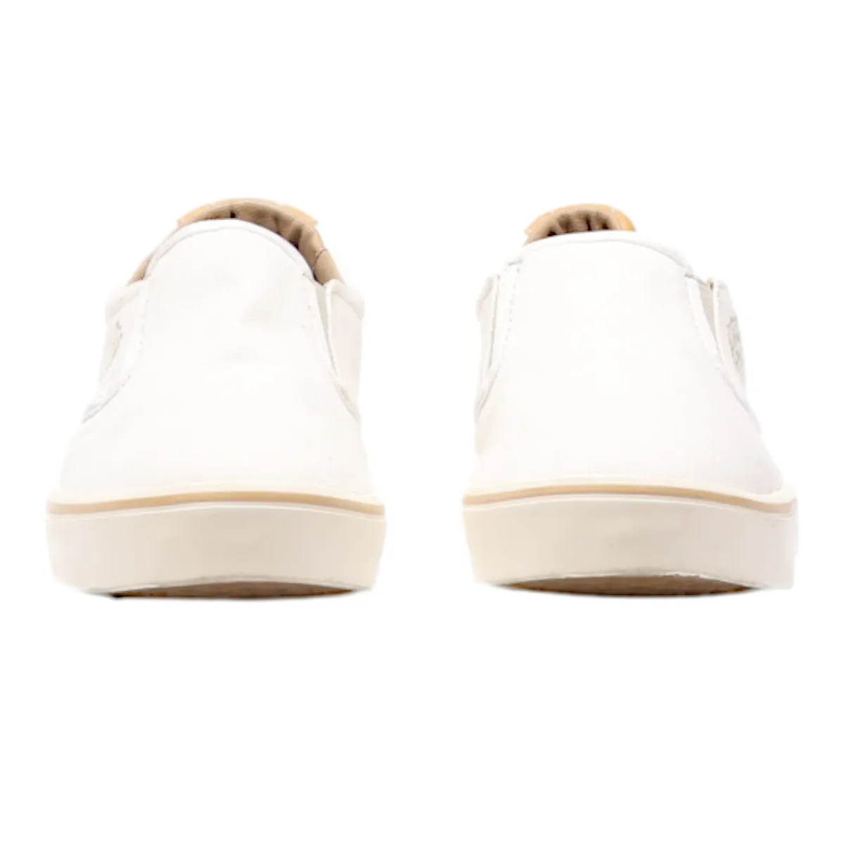 U.S. POLO ASSN Low Top Trainers White Canvas Womens UK 5.5