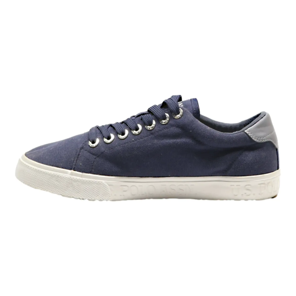 U.S POLO ASSN Sneaker Trainers Blue Canvas Mens UK 7