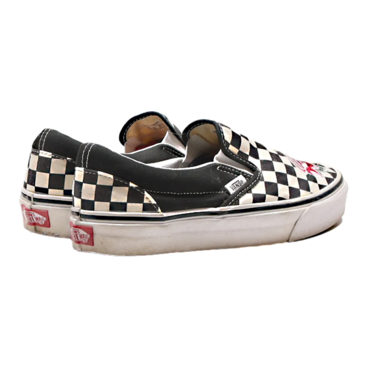 VANS Authentic Low Top Trainers Black Canvas Mens UK 6