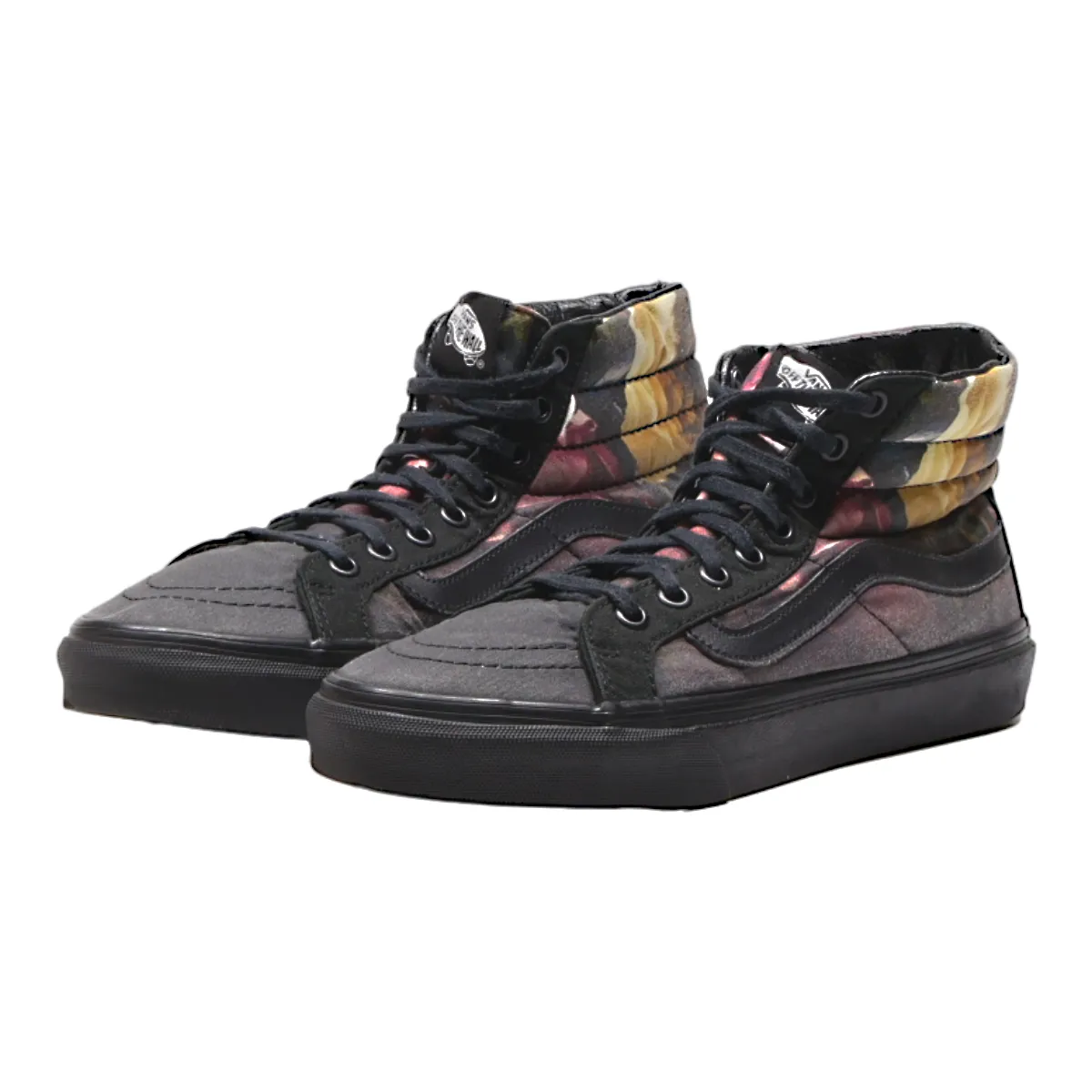 VANS High Top Trainers Grey Canvas Womens UK 6.5