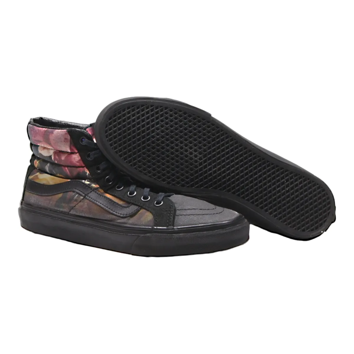 VANS High Top Trainers Grey Canvas Womens UK 6.5