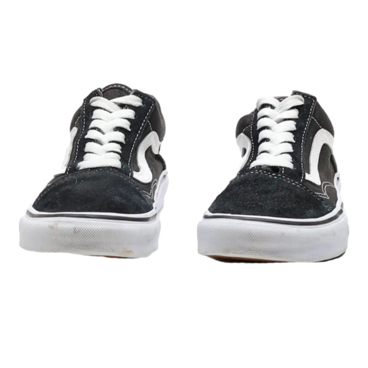 VANS Low Top Trainers Black Canvas Womens UK 4.5