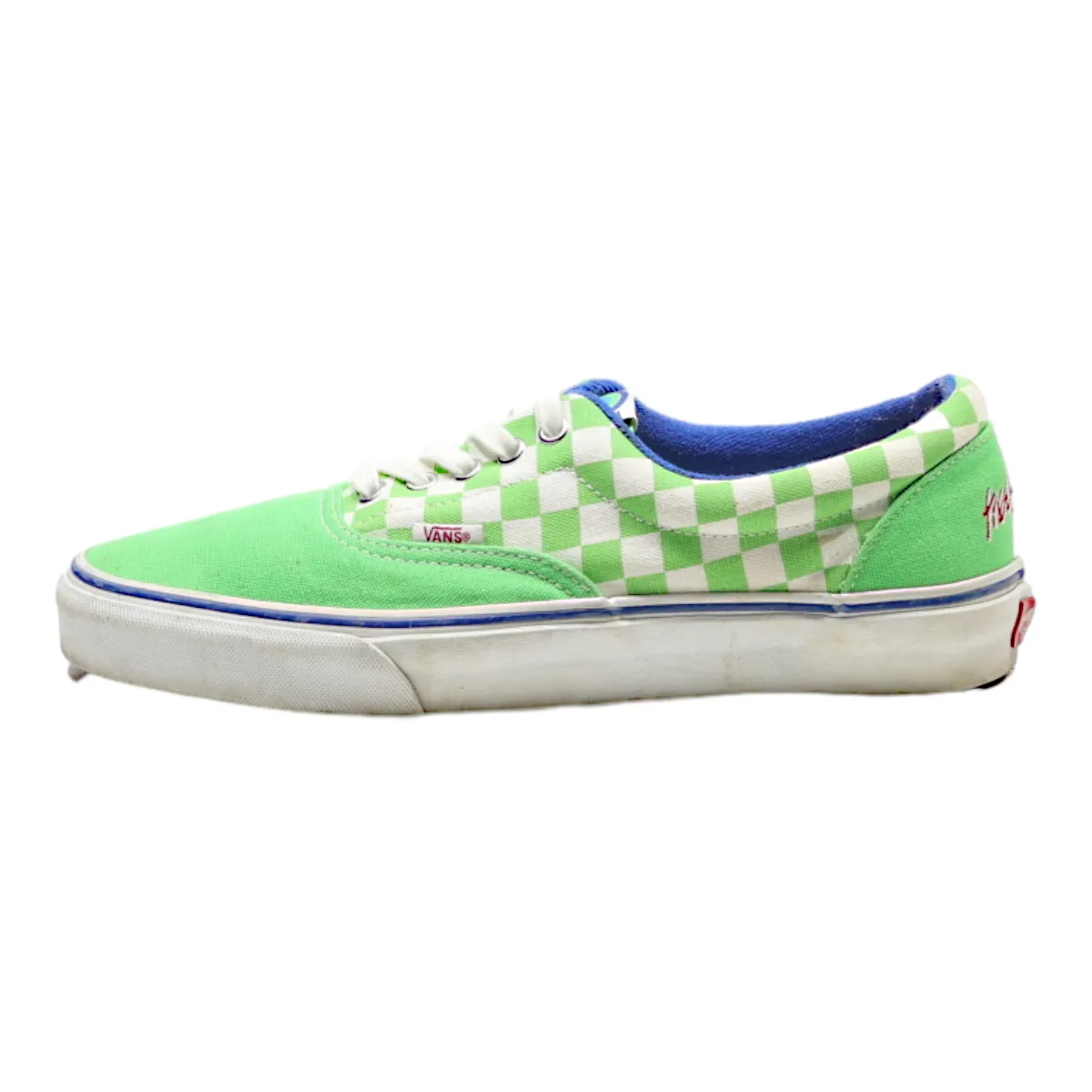 VANS Low Top Trainers Green Canvas Mens UK 9
