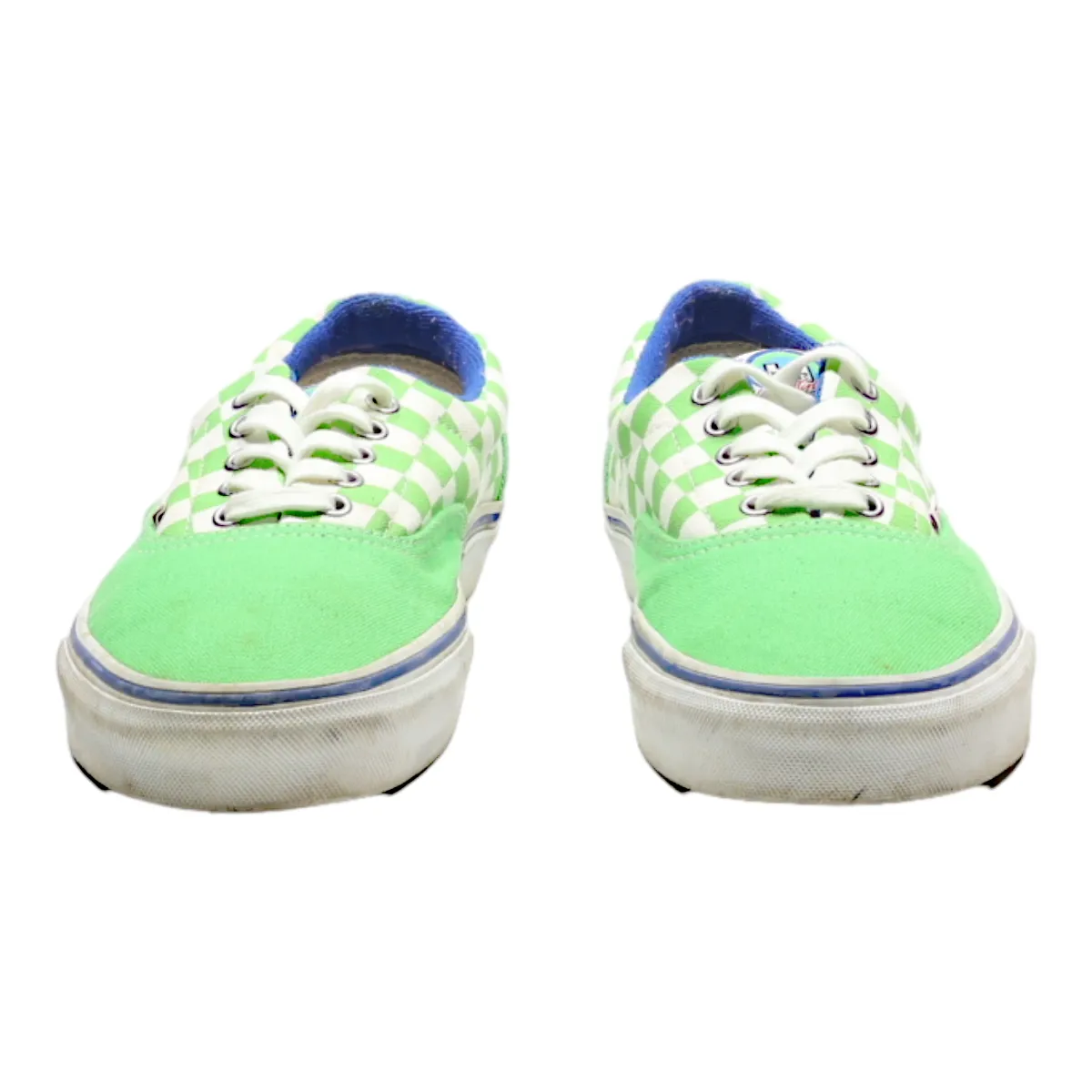 VANS Low Top Trainers Green Canvas Mens UK 9