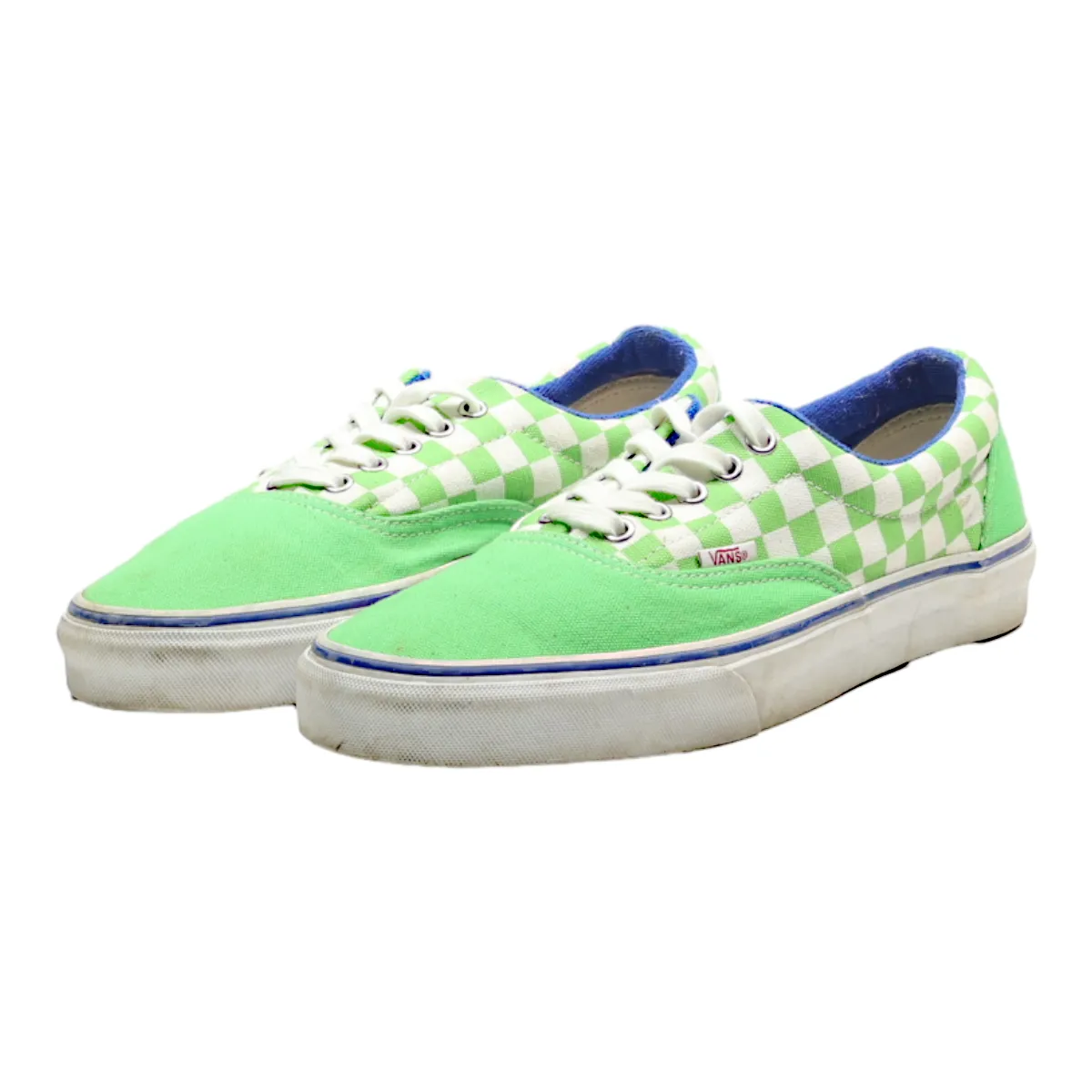 VANS Low Top Trainers Green Canvas Mens UK 9