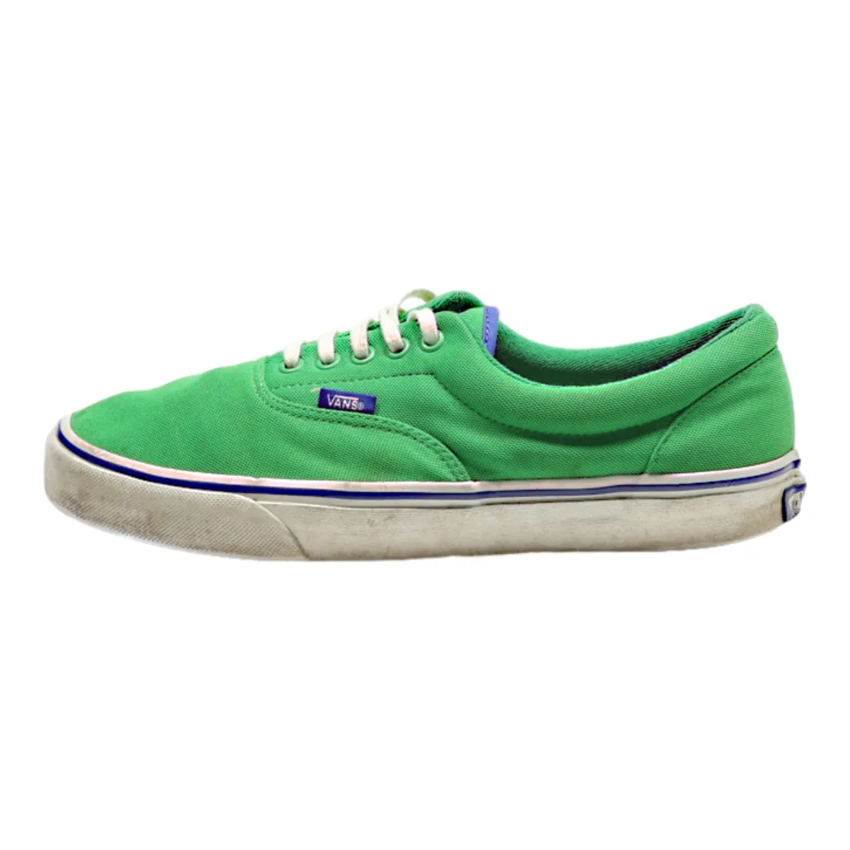 VANS Low Top Trainers Green Canvas Womens UK 9