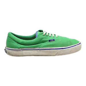 VANS Low Top Trainers Green Canvas Womens UK 9