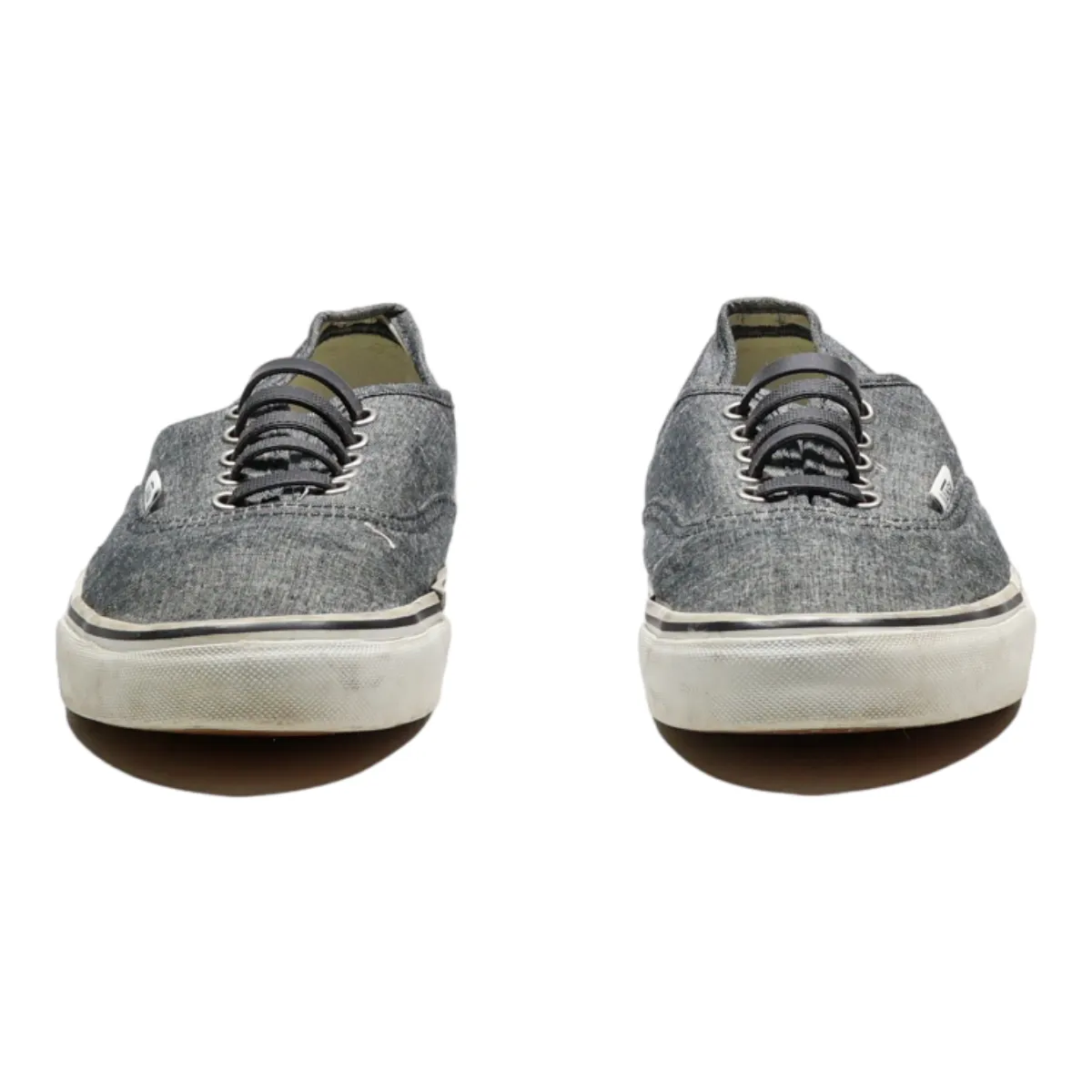 VANS Low Top Trainers Grey Canvas Mens UK 8