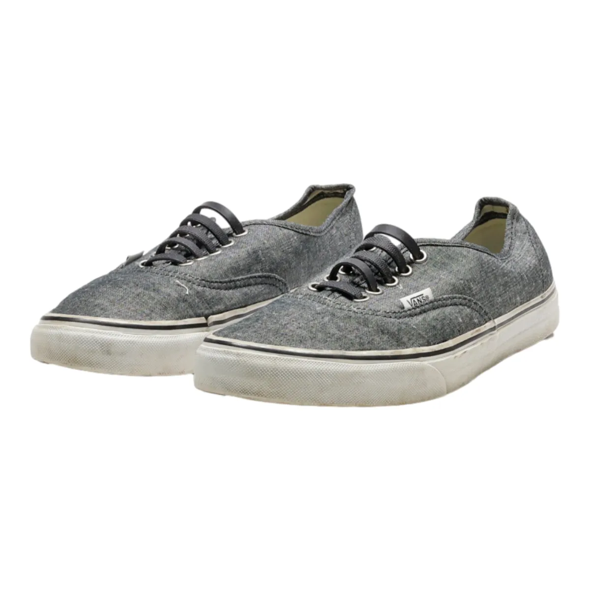 VANS Low Top Trainers Grey Canvas Mens UK 8
