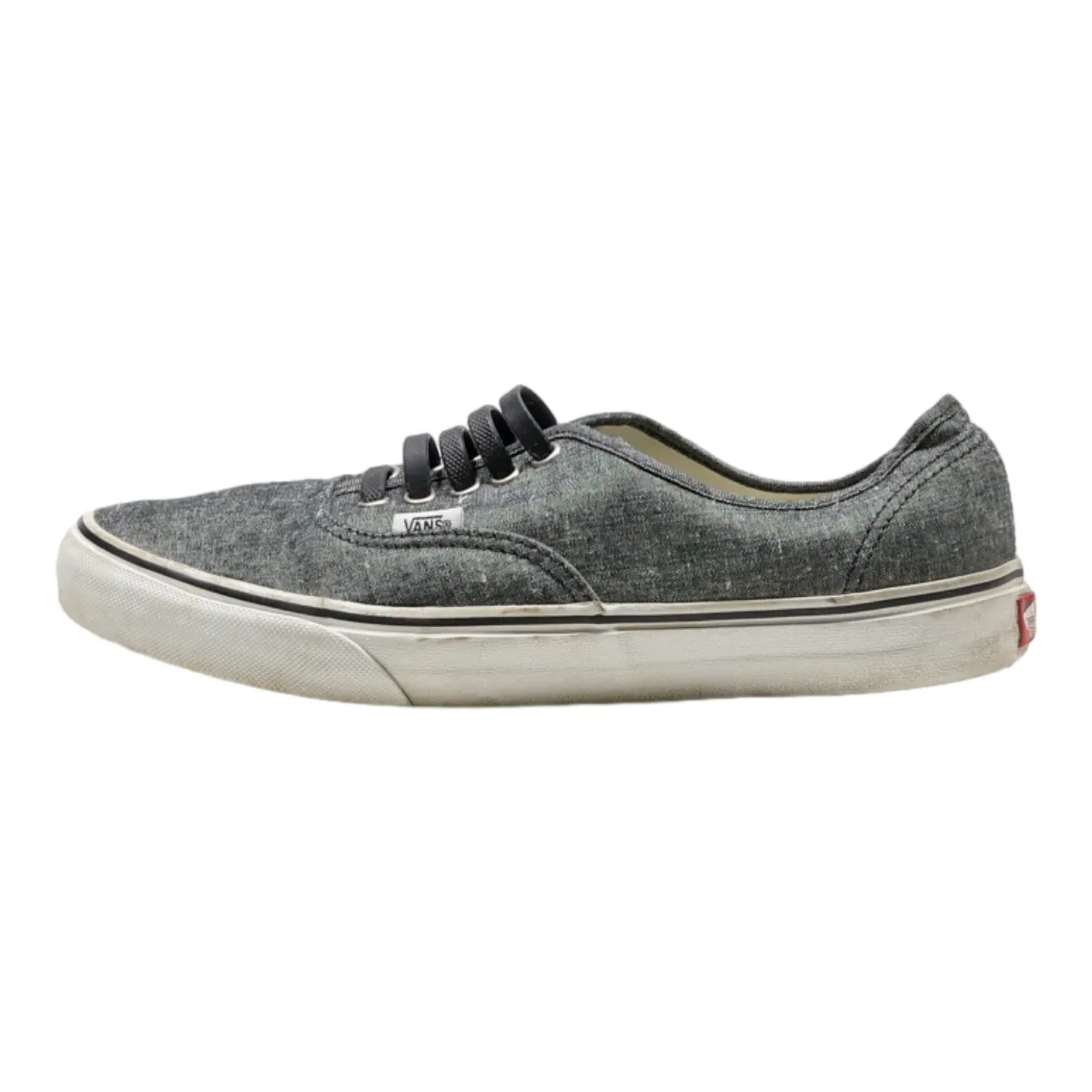 VANS Low Top Trainers Grey Canvas Mens UK 8