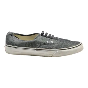 VANS Low Top Trainers Grey Canvas Mens UK 8