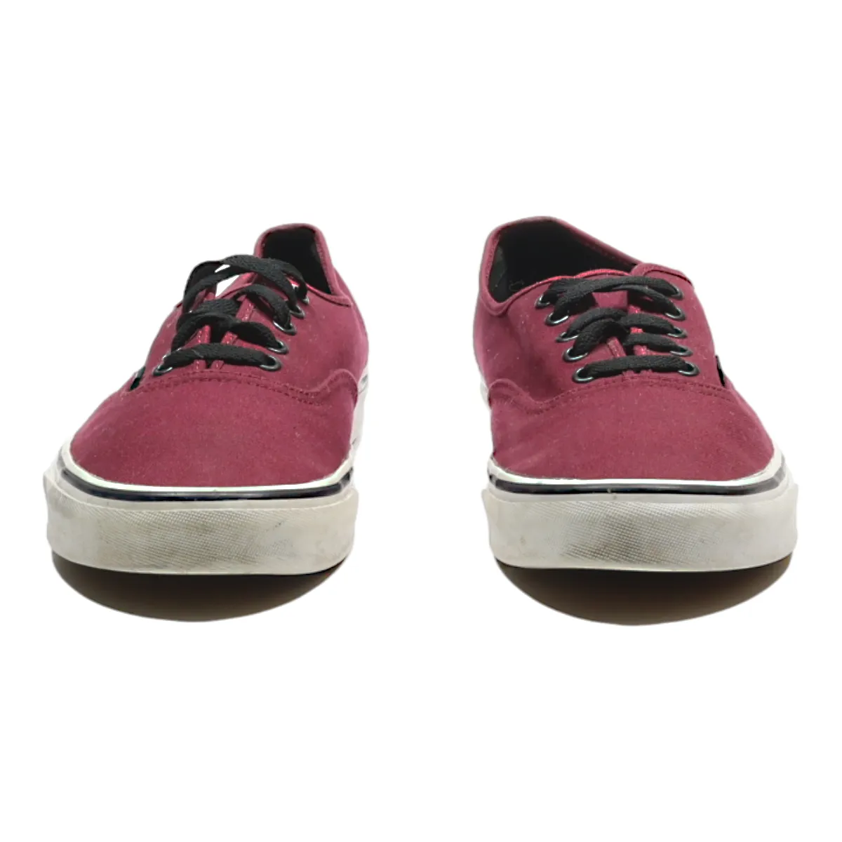 VANS Low Top Trainers Maroon Canvas Mens UK 10.5