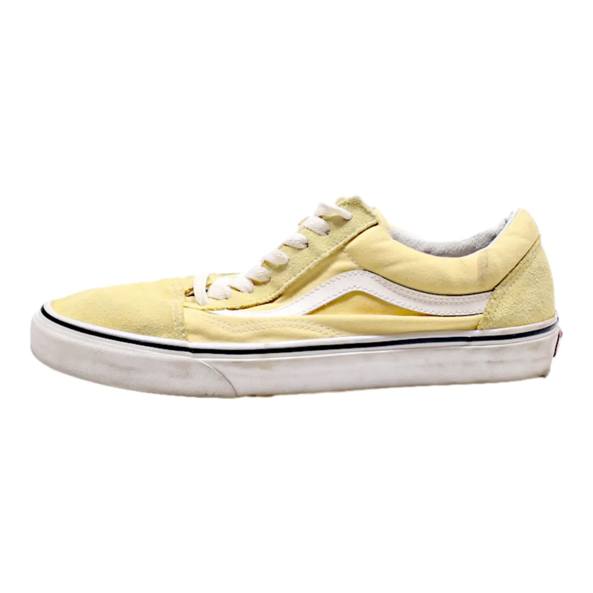 VANS Low Top Trainers Yellow Canvas Mens UK 9