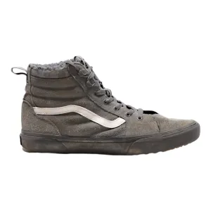 VANS Old Skool High Top Trainers Grey Canvas Mens UK 6