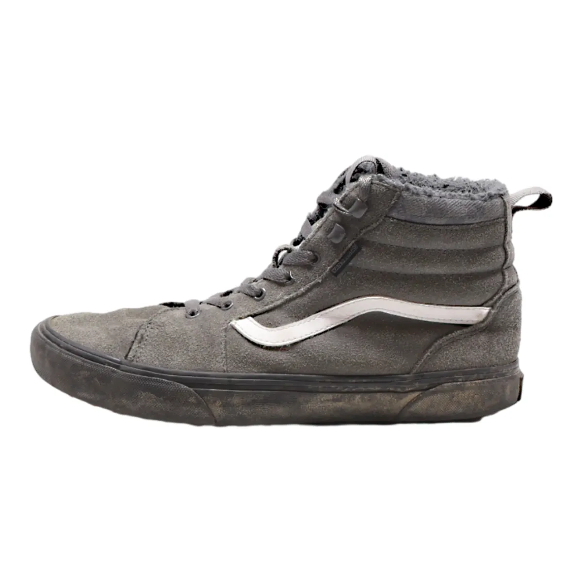 VANS Old Skool High Top Trainers Grey Canvas Mens UK 6