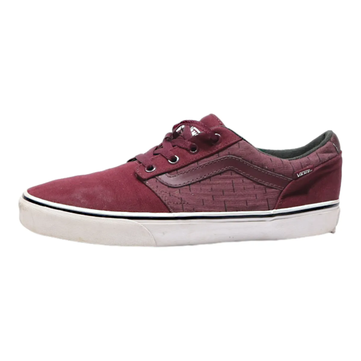 VANS Old Skool Low Top Trainers Black Canvas Mens UK 8