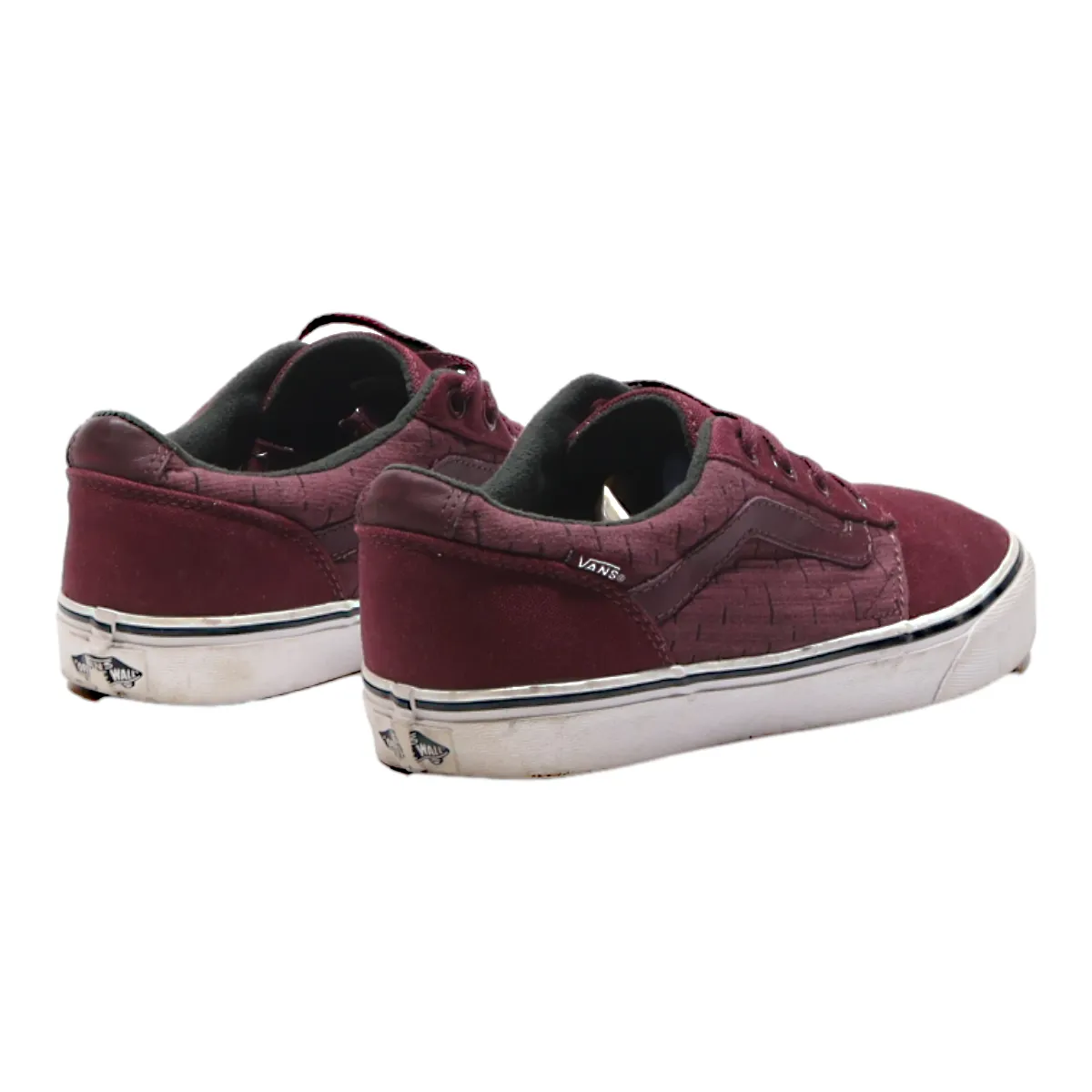 VANS Old Skool Low Top Trainers Black Canvas Mens UK 8