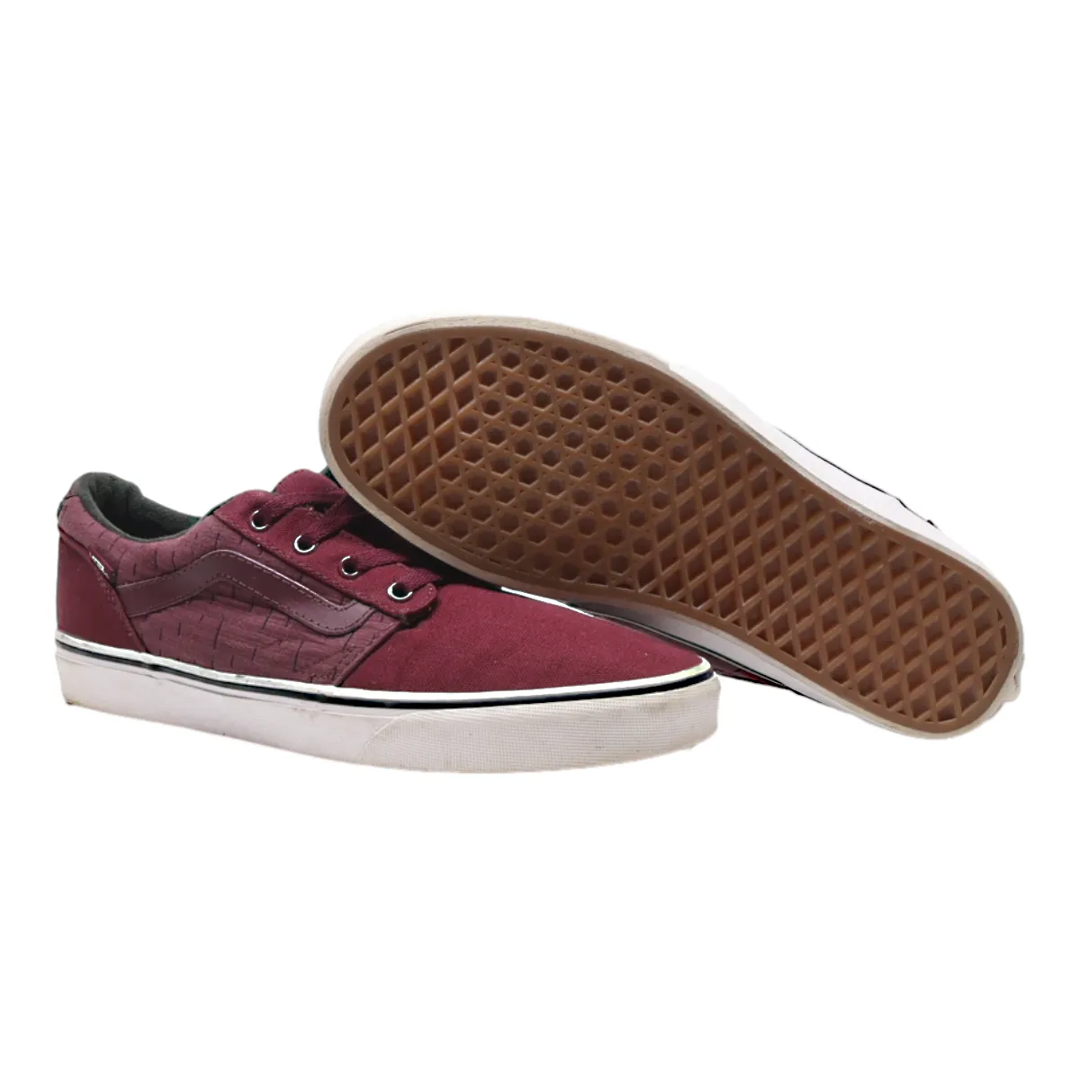 VANS Old Skool Low Top Trainers Black Canvas Mens UK 8