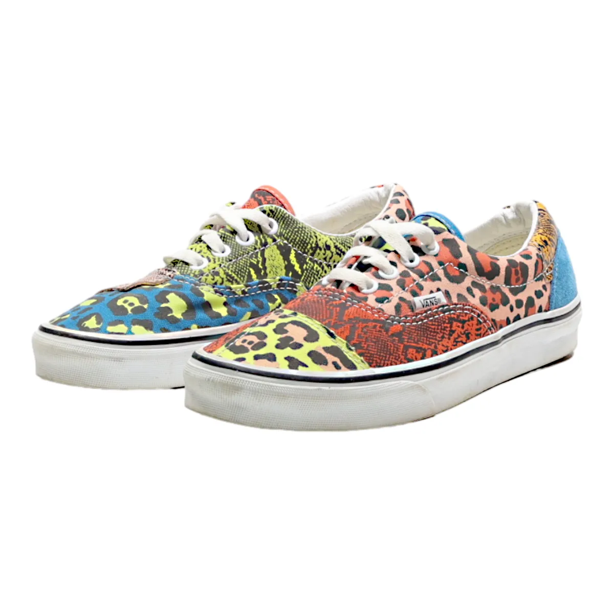 VANS Old Skool Low Top Trainers Orange Canvas Womens UK 5