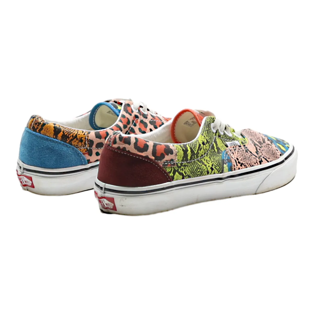 VANS Old Skool Low Top Trainers Orange Canvas Womens UK 5