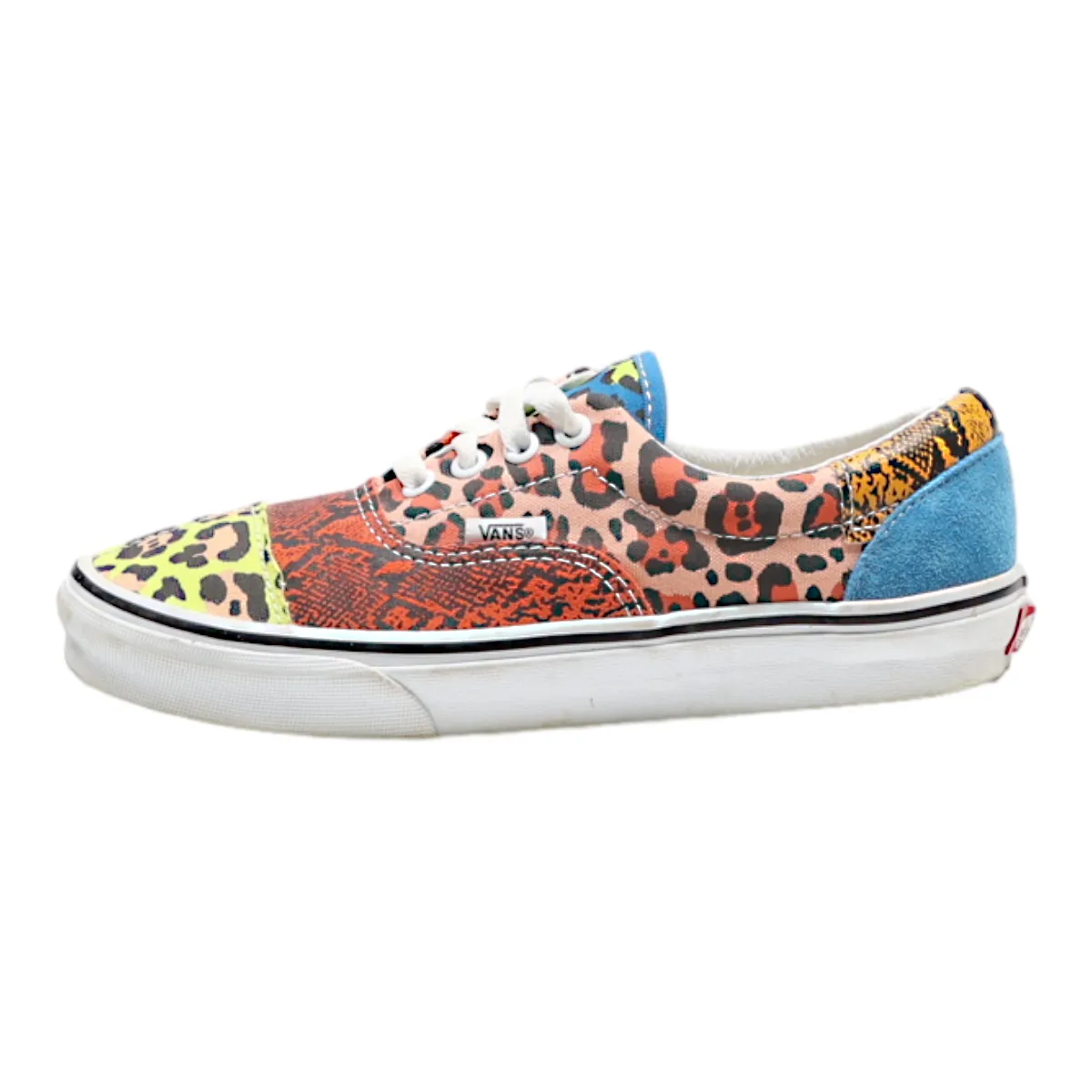 VANS Old Skool Low Top Trainers Orange Canvas Womens UK 5