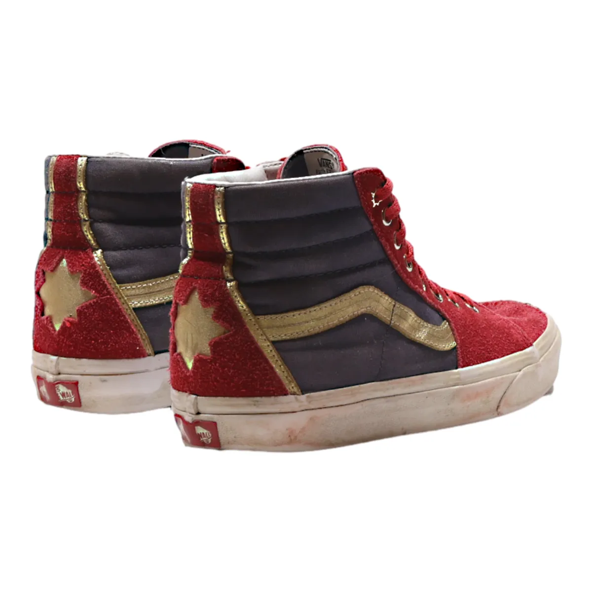 VANS Old Skool Marvel High Top Trainers Black Canvas Mens UK 6