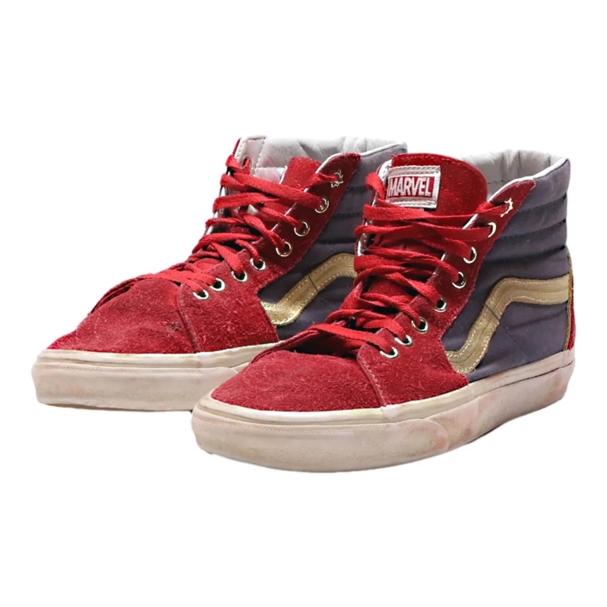 VANS Old Skool Marvel High Top Trainers Black Canvas Mens UK 6