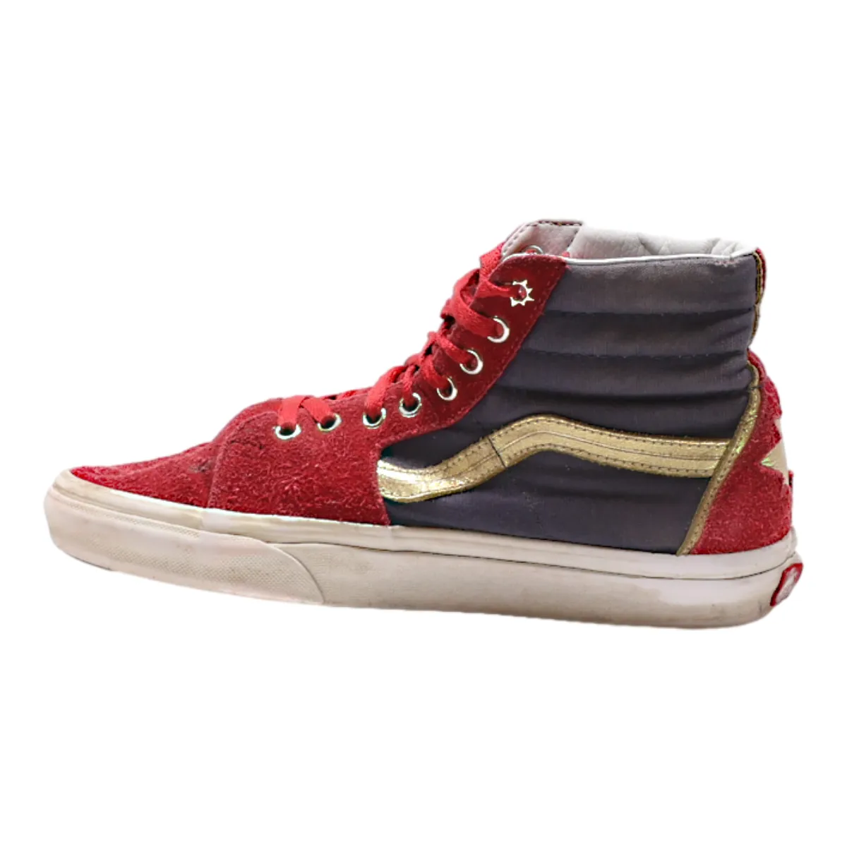 VANS Old Skool Marvel High Top Trainers Black Canvas Mens UK 6