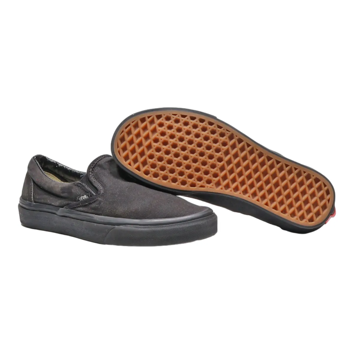 VANS Pump Shoes Black Canvas Mens UK 6