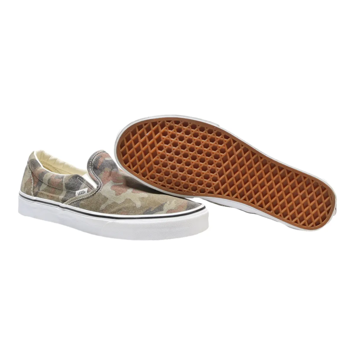 VANS Pump Shoes Green Canvas Mens UK 9