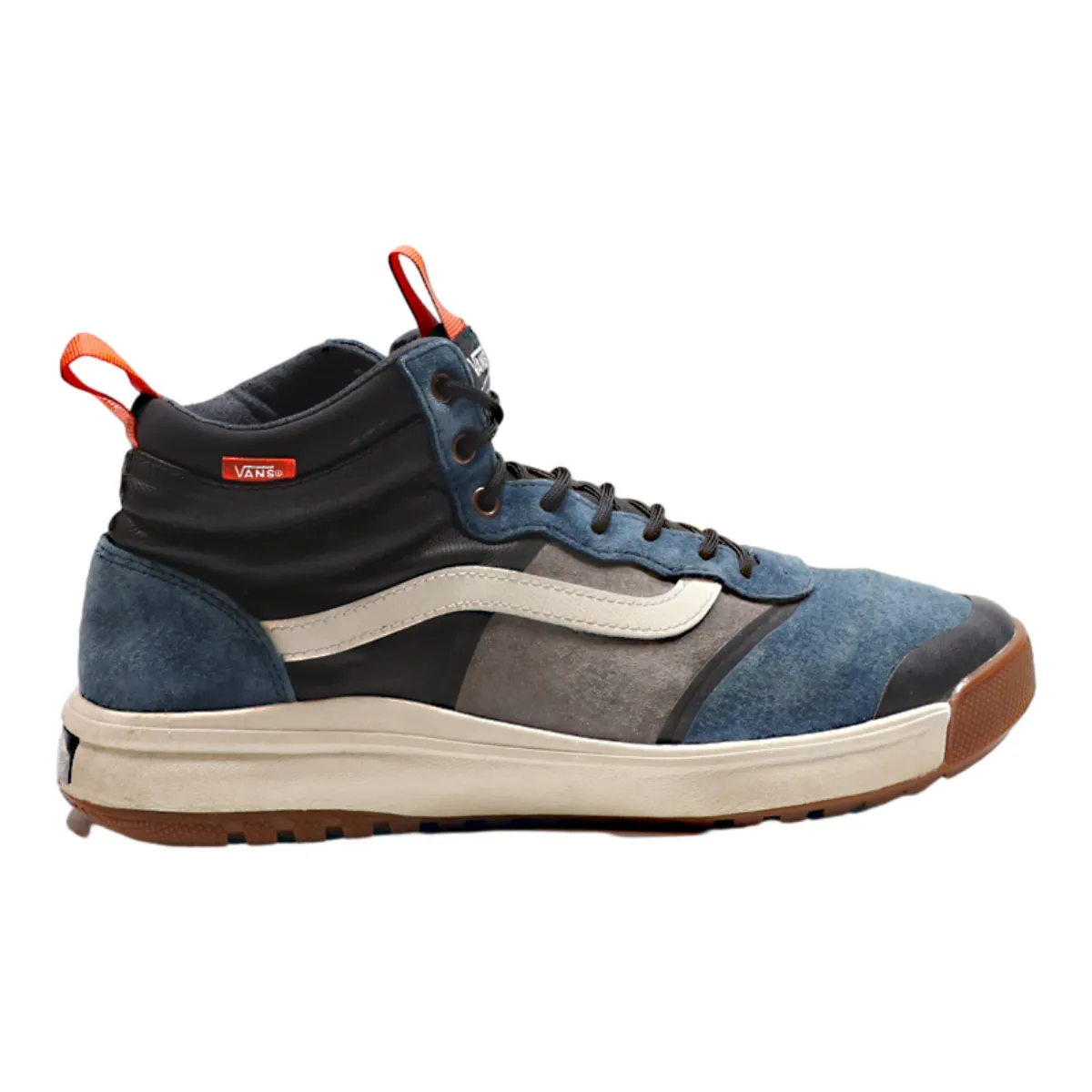 VANS Sk8 High Top Trainers Blue Canvas Mens UK 10