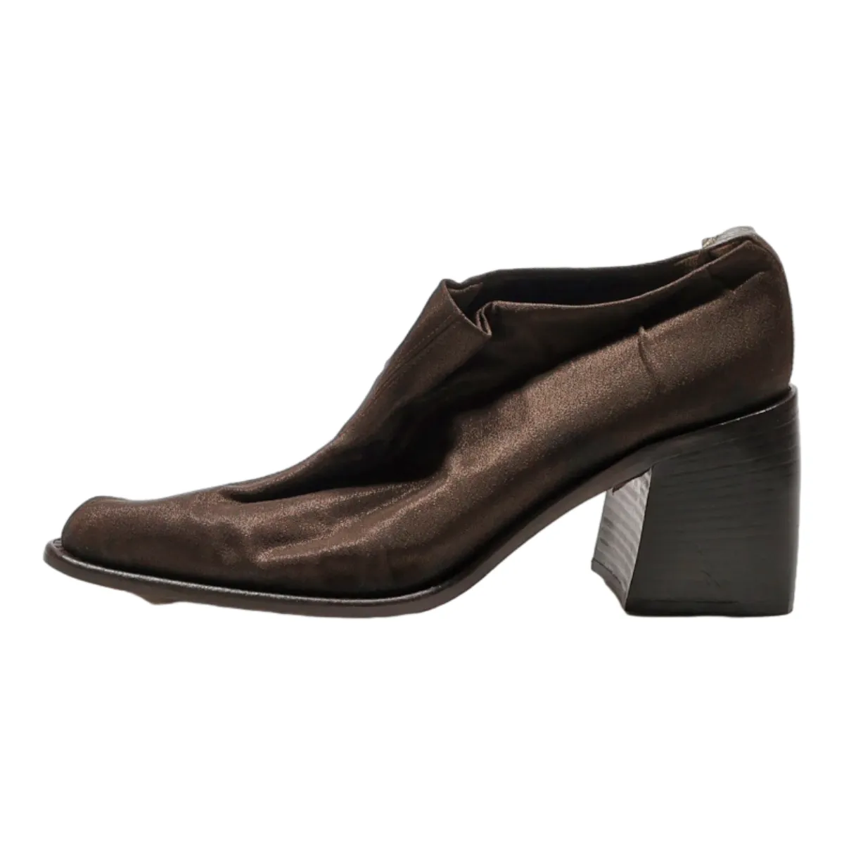 VIA SPIGA Ankle Boots Brown Canvas Womens UK 7.5