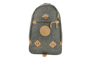 YUKETEN-Triangle Wool Backpack (Grey Heather)
